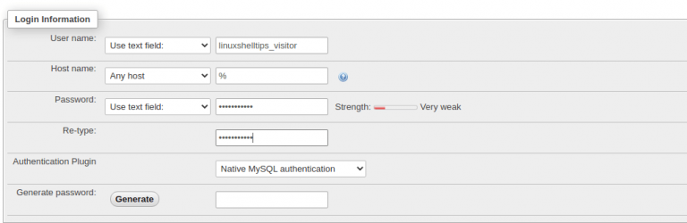 How to Create a New MySQL User via phpMyAdmin