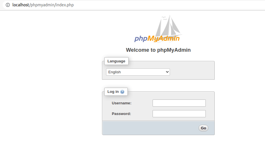 PhpMyAdmin Login