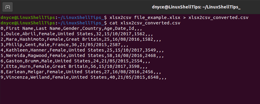 View CSV File Content