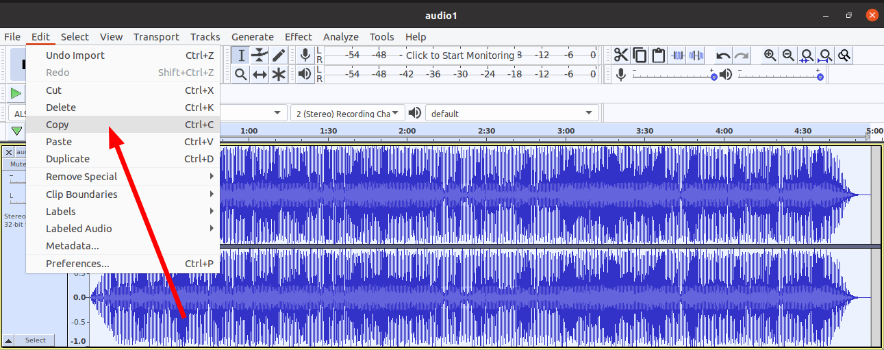 Copy Audio File