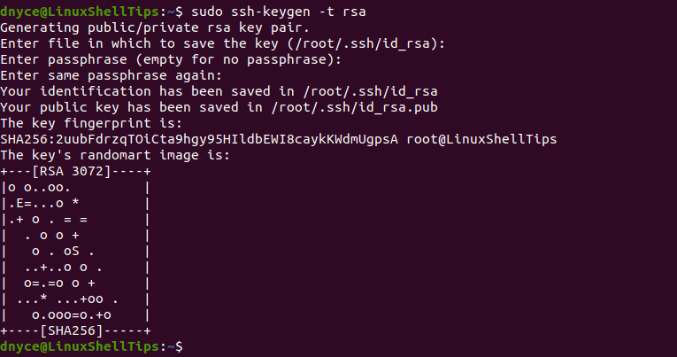 Generate SSH Key