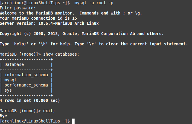 Connect MySQL Database