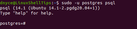 Connect PostgreSQL Database in Ubuntu