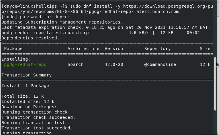 Install PostgreSQL Repository