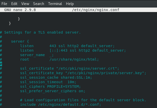 Nginx SSL Configuration