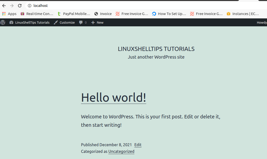 Access WordPress Site