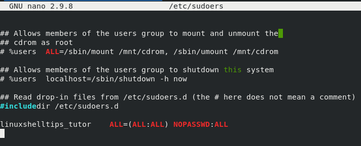 Add User to Sudoers File