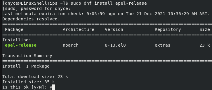 Install EPEL Repo in Linux