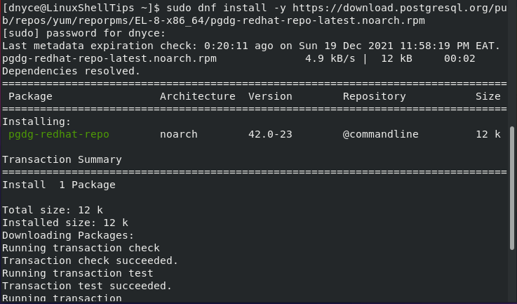 Install PostgreSQL Repository