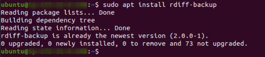 Install Rdiff-Backup in Ubuntu