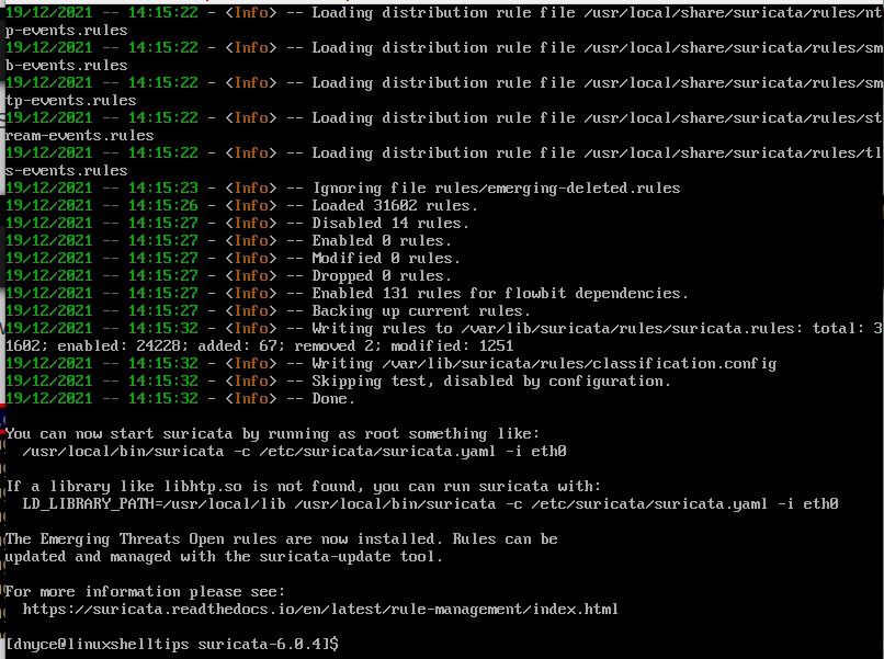 Install Suricata IDS Rules