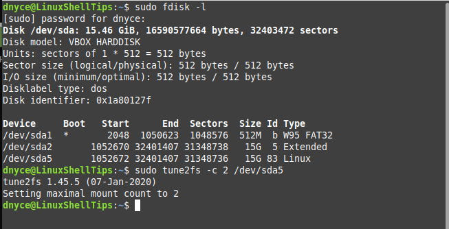 Repair Linux Mint File System on Boot