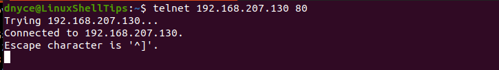 Check Linux Port Using Telnet