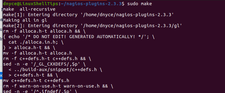 Compile Nagios Plugins in Ubuntu
