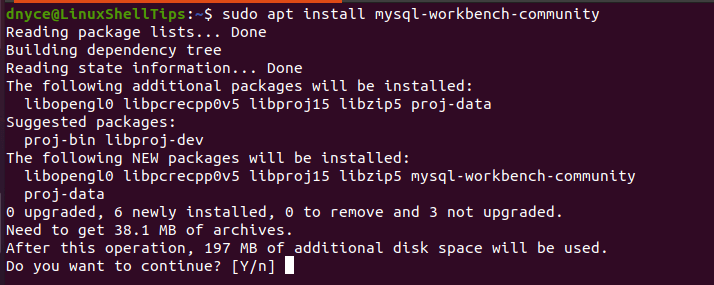 Install MySQL Workbench in Ubuntu