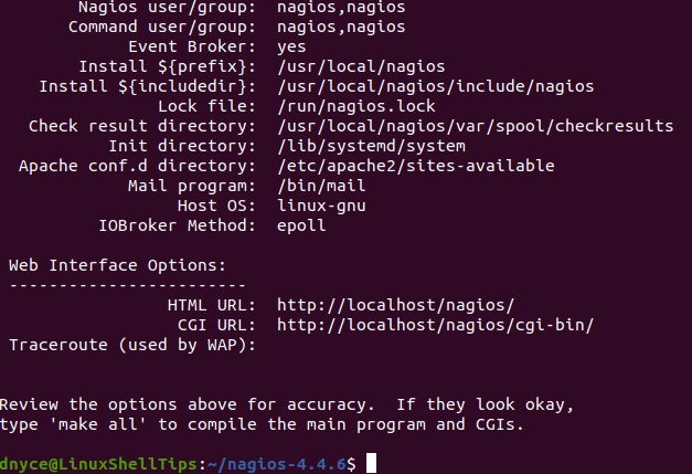 Nagios Configuration Summary