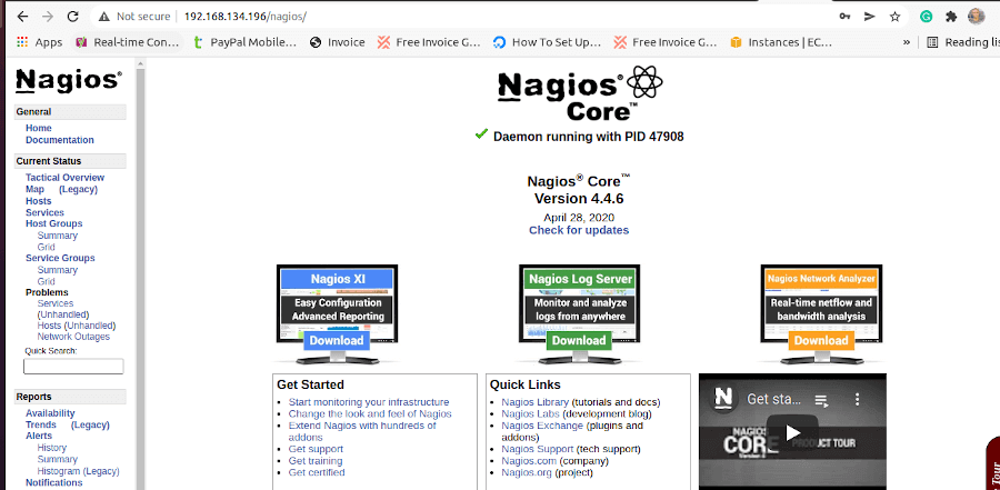 Nagios Dashboard in Ubuntu