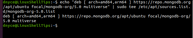 Configure MongoDB APT Repository