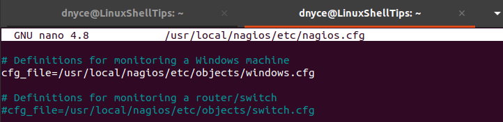 Enable Windows Configuration in Nagios