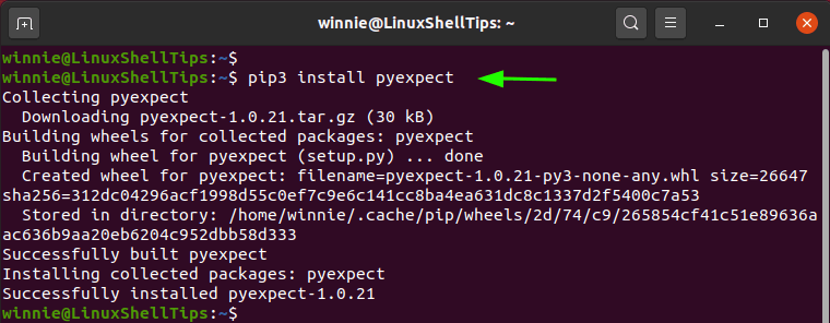 Install Python-Pexpect in Linux