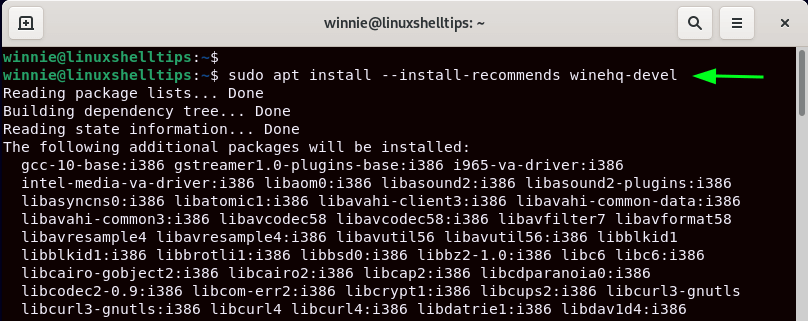 Install Wine in Debian