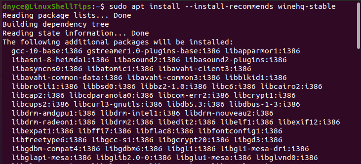 Install Wine in Ubuntu