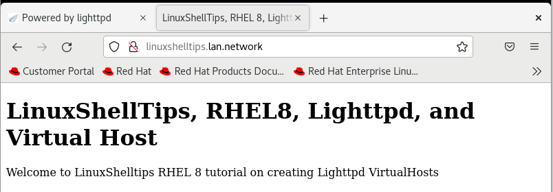 View Lighttpd Website