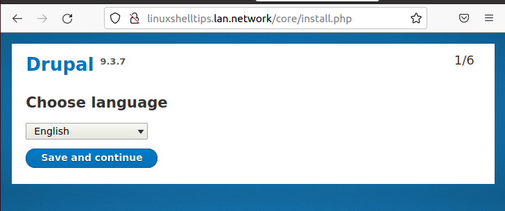 Choose Drupal Language