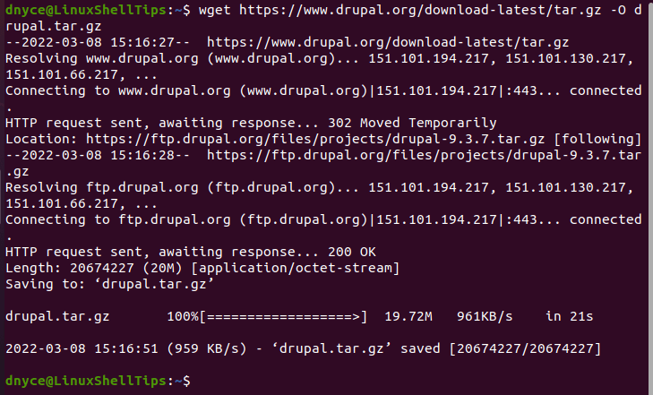 Download Drupal Ubuntu