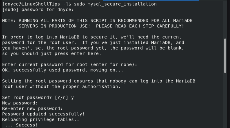 Secure MariaDB in Rocky Linux