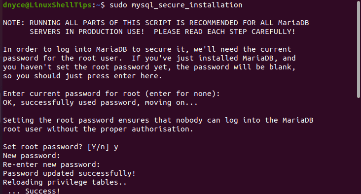 Secure MySQL Database in Ubuntu