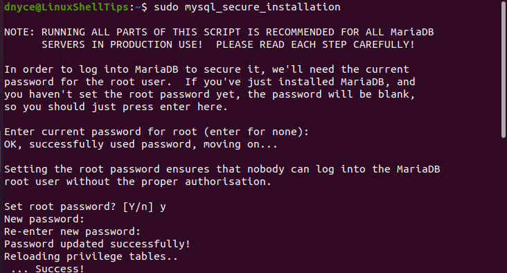 Secure MySQL in Ubuntu