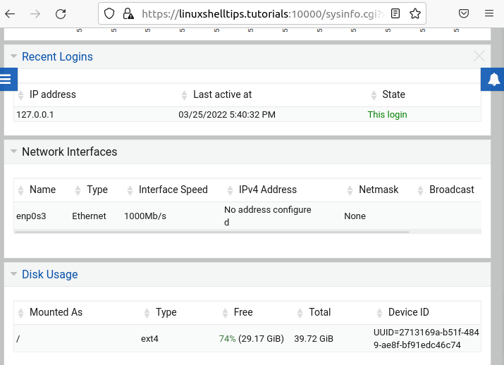 Ubuntu System Activity