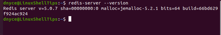 Check Redis Version in Ubuntu