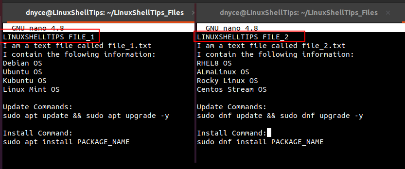 Create Files in Linux