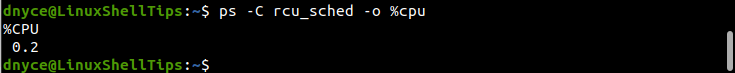 Find CPU Usage Of Single Process