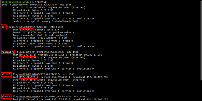 How to Find Out IP Address of Linux Machine