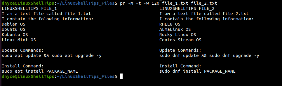 Increase File View Width in Linux