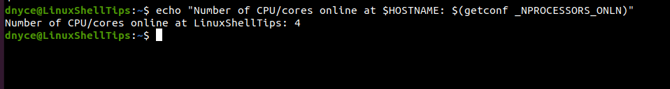 List Linux CPU Cores