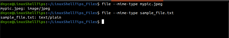 Print File MIME Types in Linux