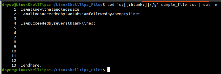 How to Remove All White Space Characters From a Text File