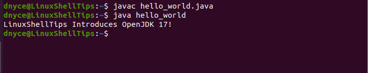 Run Java Code in Ubuntu
