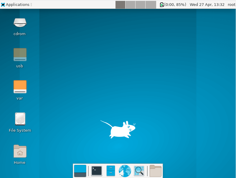 XFCE in Alpine Linux