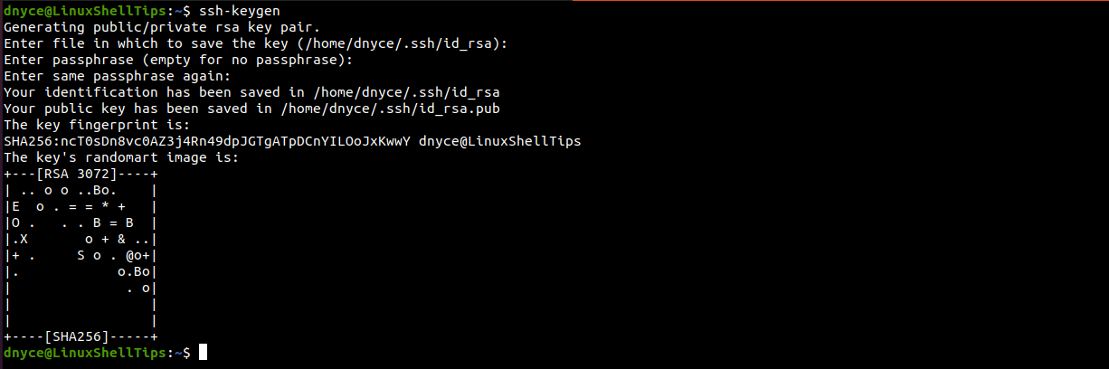 Create SSH Key Pair in Linux