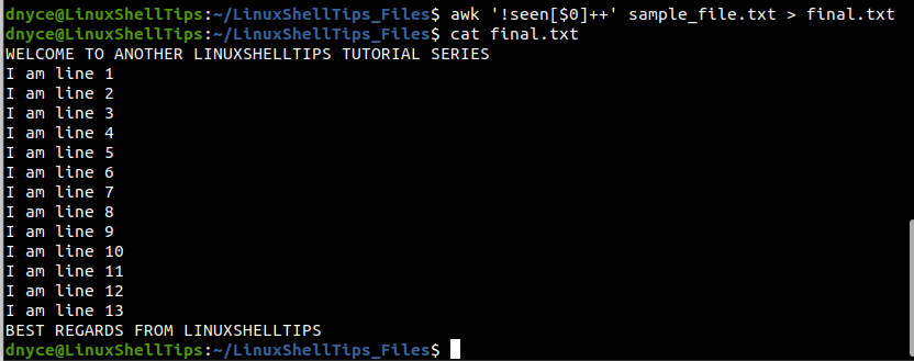 Redirect Command Output to File