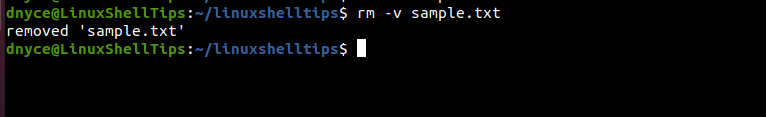Remove File in Linux