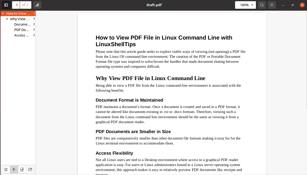 Sample PDF File Viewing