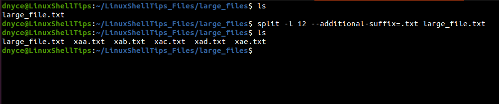 Split File By Line Number