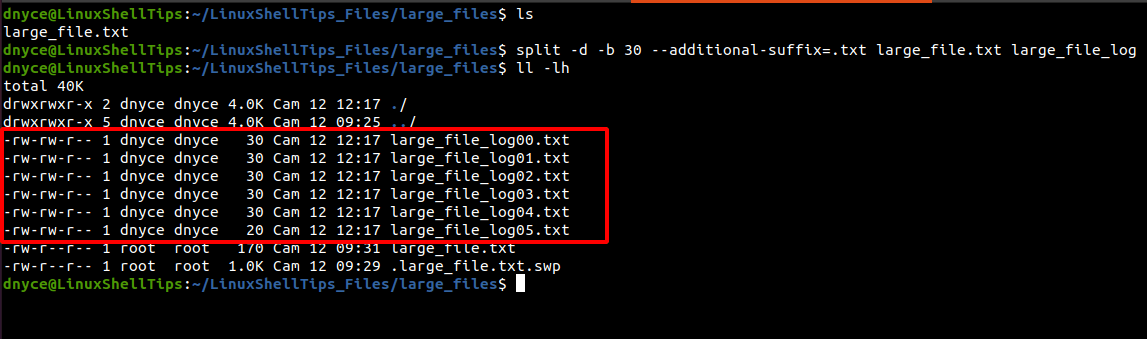 Split File by Number Prefix