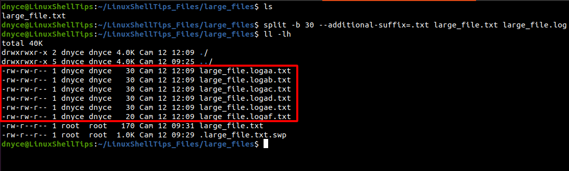 Split File by Prefix